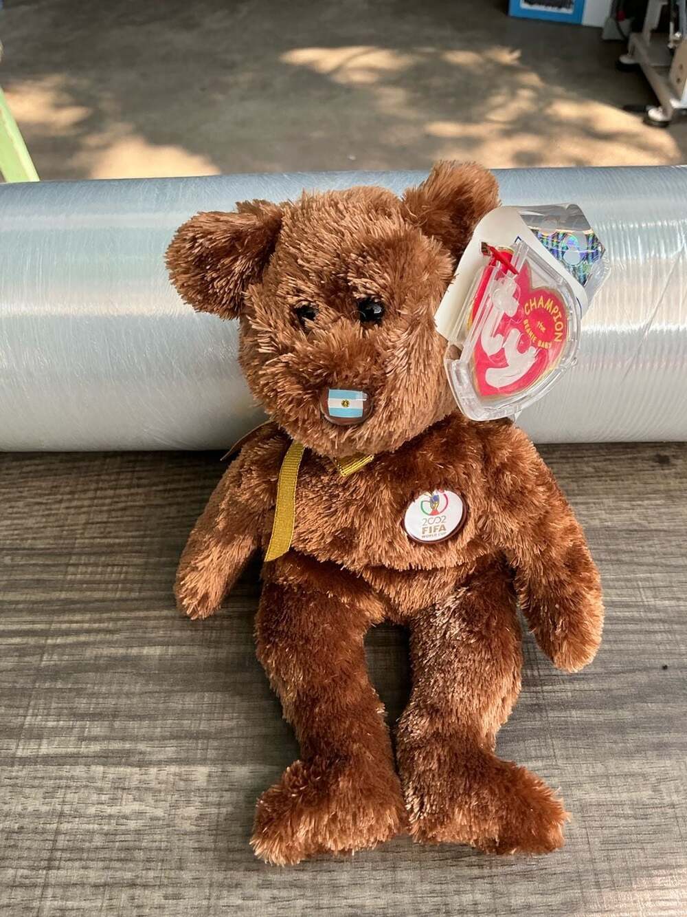 Ty Beanie Baby Champion 2002 FIFA World Cup Korea Japan Argentina Bear